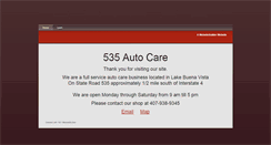 Desktop Screenshot of 535autocare.com